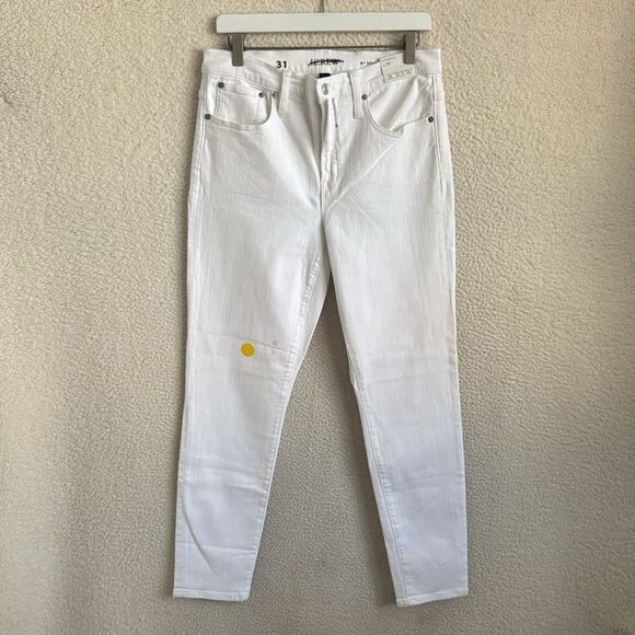 J Crew 9 Inch Toothpick Jeans Womens Size 31‎ White - Picture 3 of 12